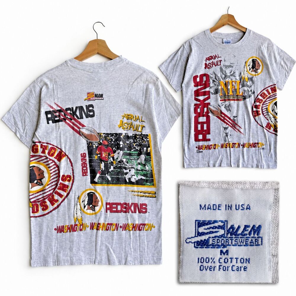 NEW VTG Salem Sportswear Washington Redskins Medium NFL T-Shirt Made in USA NWOT